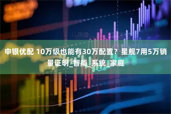 申银优配 10万级也能有30万配置？星舰7用5万销量证明_智能_系统_家庭